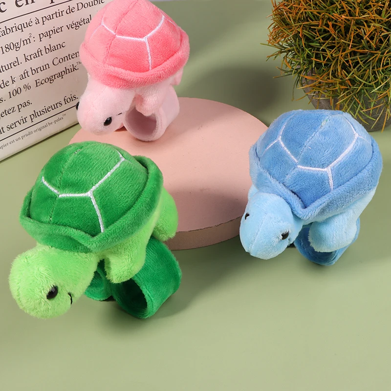 

Lovely Cartoon Soft Plush Tortoise Doll Wristband Turtle Slap Bracelet Slap Rings Slap Band Toy For Children Kids Birthday Gifts