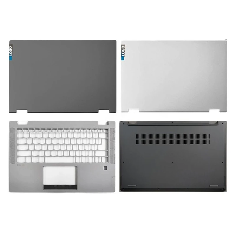 Imagem -01 - Laptop Lcd de Metal Tampa Traseira Case Inferior para Lenovo Ideapad Flex 514 Iil05 Are05 Itl05 Fundo do Palmrest Novo