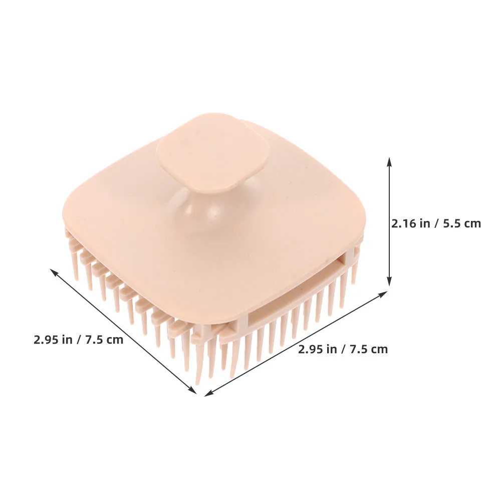 2Pcs Small Shampoo Brush Silicone Hair Scrubber Scalp Massager for Shower Dandruff Removal Oil Control Relaxing Scalp Cleansing view 5