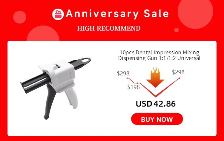 Dental Impression Mixing Dispensing Gun 1:1/1:2 Universal Dispensing Gun 4:1 10:1 Silikon Gummi Dispensing Gun – Detail 1