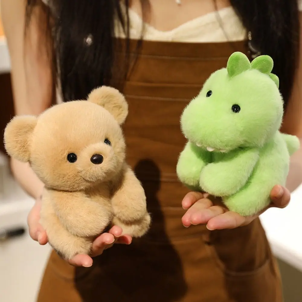 Babyslaapspeeltje PP Katoen Dinosaurus Knuffel Pluizig Zittend Pluche Desktop Buddy Speelgoed Beer Muis Koe Knuffelkussen Kerstmis