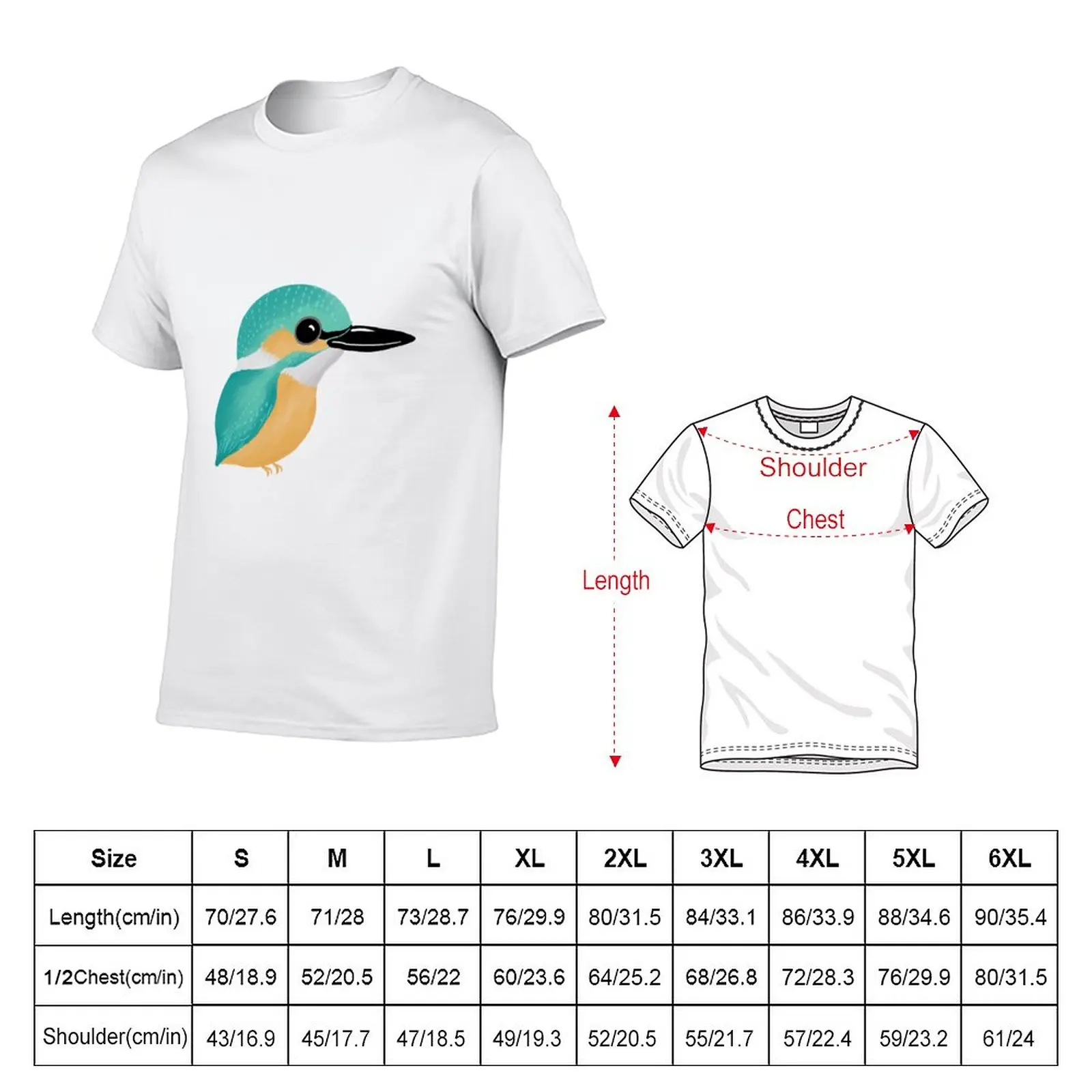 New Common Kingfisher T-Shirt man clothes tops Men's clothing