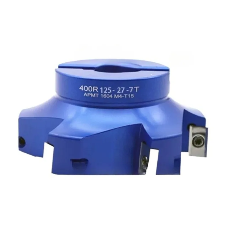 For 400R milling cutter head 90-degree high-gloss aluminum right-angle flying cutter head with 1604 blades 50 63 80 100 125