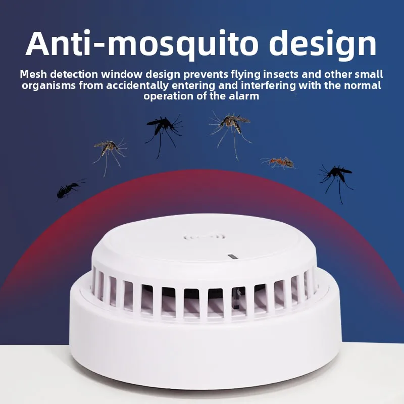 إنذار الدخان الذكي، كاشف الدخان المثبت على السقف للكشف عن دخان السلامة من الحرائق، يدعم مستقل #1