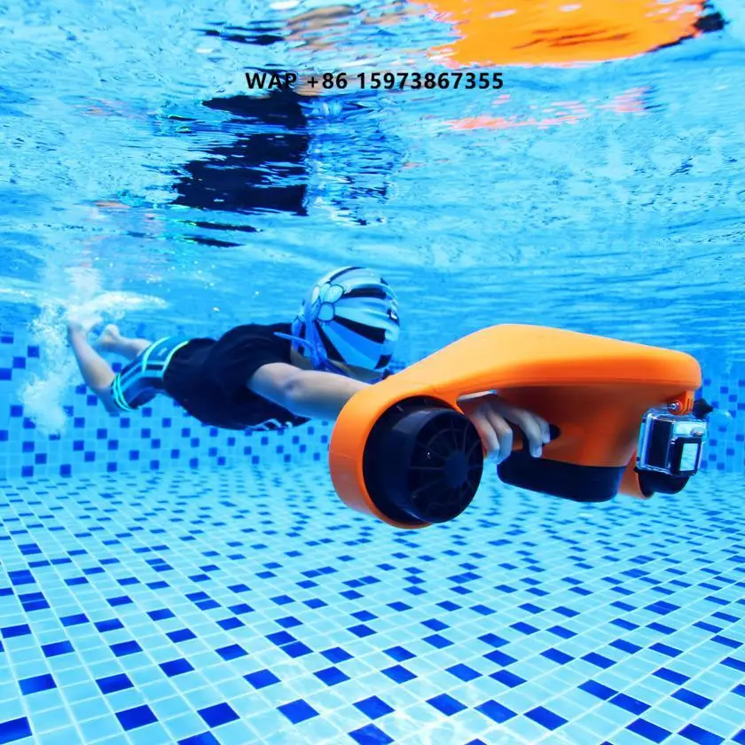 Electric Underwater Scooter Diving Equipment Handheld Small Propeller Toy 1.5m/s Speed Swimming Pool Seawater Use Customized