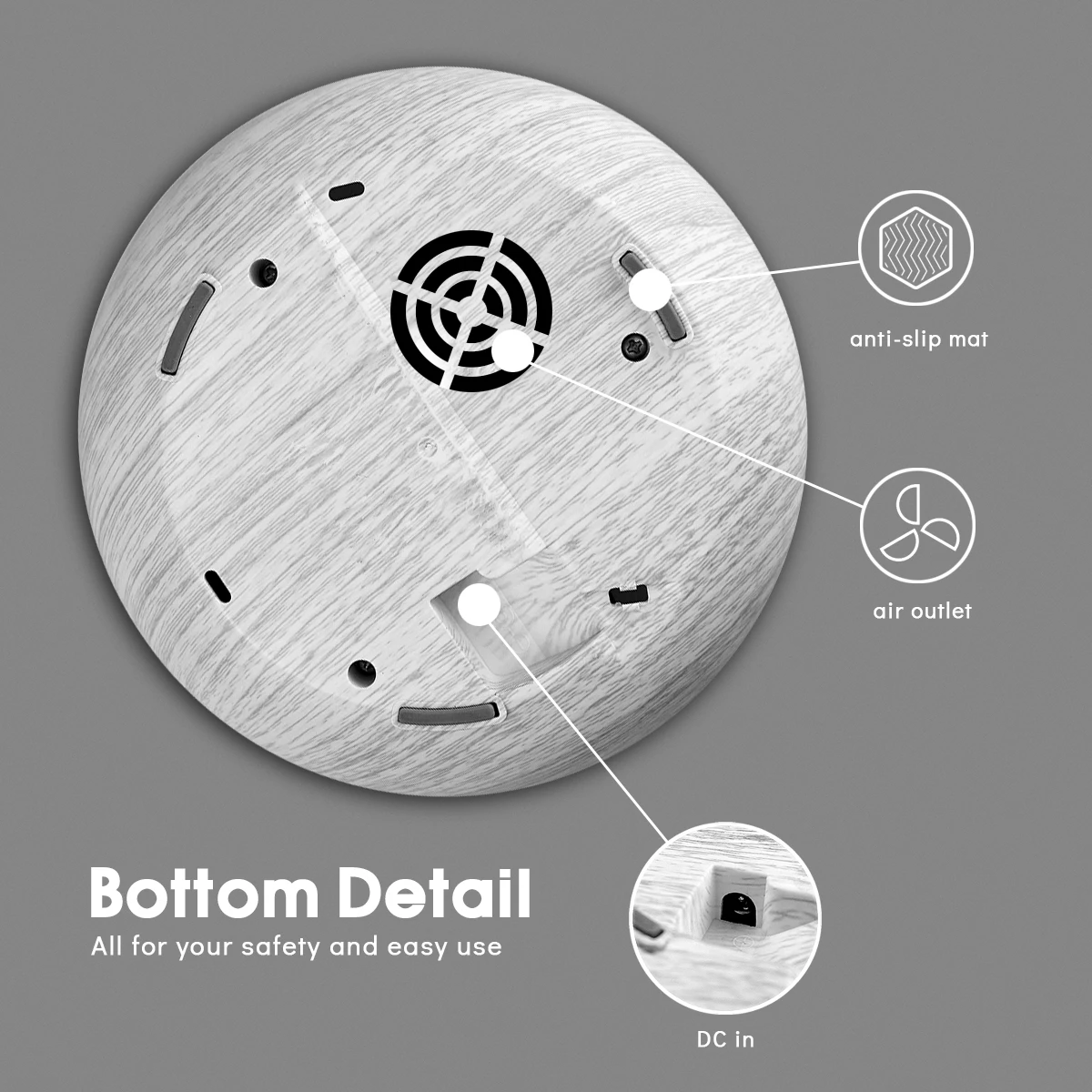 Diffusore Per La Casa Camera Da Letto Ufficio Olio Essenziale Aroma Diffusore di Olio 550ml Stile Legno Umidificatore Ad Ultrasuoni Con Co