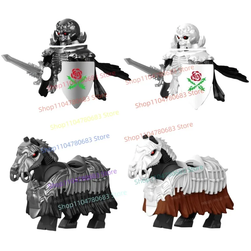 MOC Building Blocks Mini Anime Cartoon Character Figurine Assembly Model Ornament Toy Display Holiday Gift Collectible