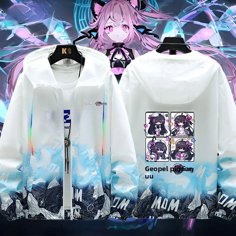 

Ультратонкая солнцезащитная одежда унисекс, дышащая верхняя одежда, легкая куртка с игровой и аниме-тематикой для молодежи, летняя одежда