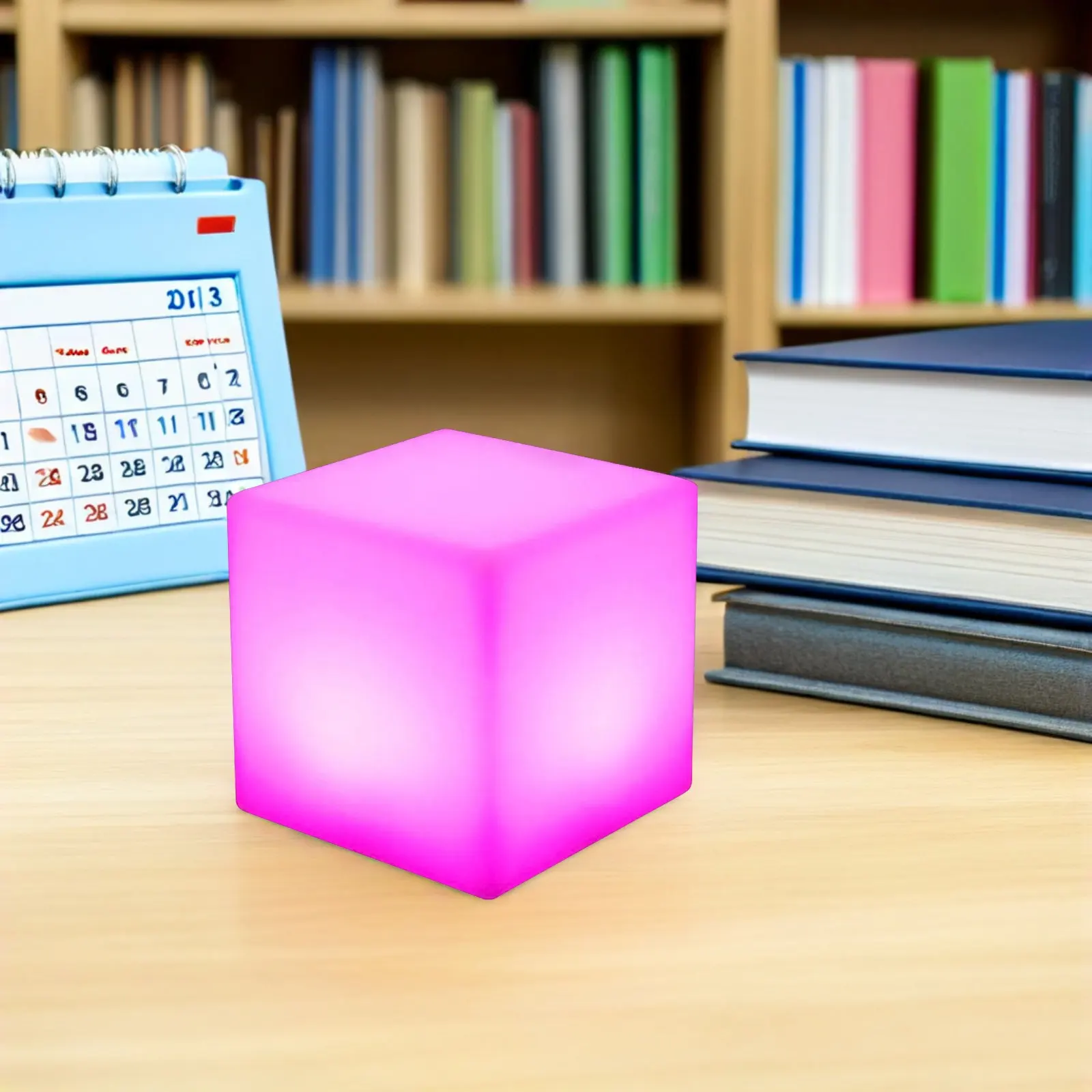 

1 шт. 10-сантиметровый кубический светильник для улицы, водонепроницаемый светодиодный светильник с 16 режимами изменения цвета и мигания, дистанционное управление, ударопрочный, для сада и двора