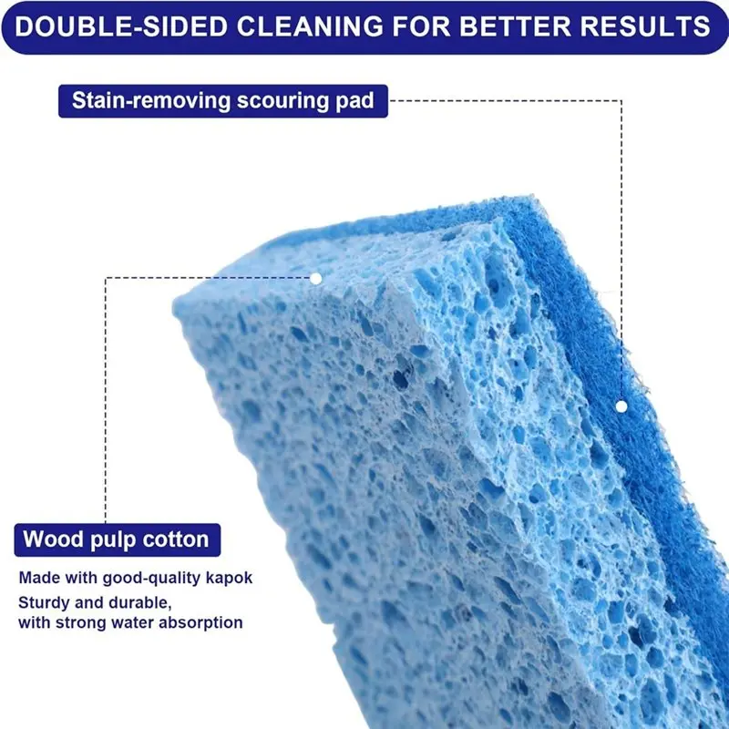 【EFFICIENT 】Cleaning Sponges And Upgraded Grill Scraper Scouring Pads For George Forman & Cuisinart Indoor Grills Heat