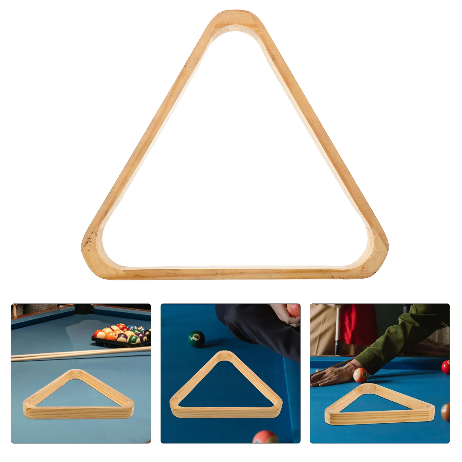 

Solid Wood Billiard Triangle Rack For Pool Snooker 8 9 Ball Accurate Placement Durable Stable Easy Storage Wall Mount Eva Ball
