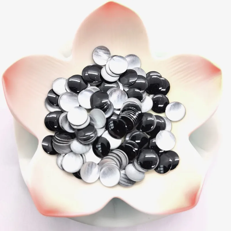 Rivetto rotondo in metallo Flatback 2MM,3MM,4MM,6MM/7MM nero Hot-Fix borchie per abbigliamento 144 pezzi/lottp AA Nailhead