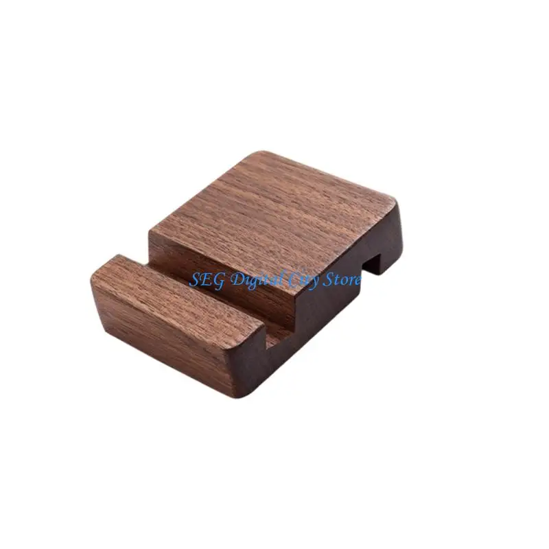 U75B Retro Pattern Phone Tablet Stand Holder With Double Depth Slot For Stable Holding In Office And Kitchen