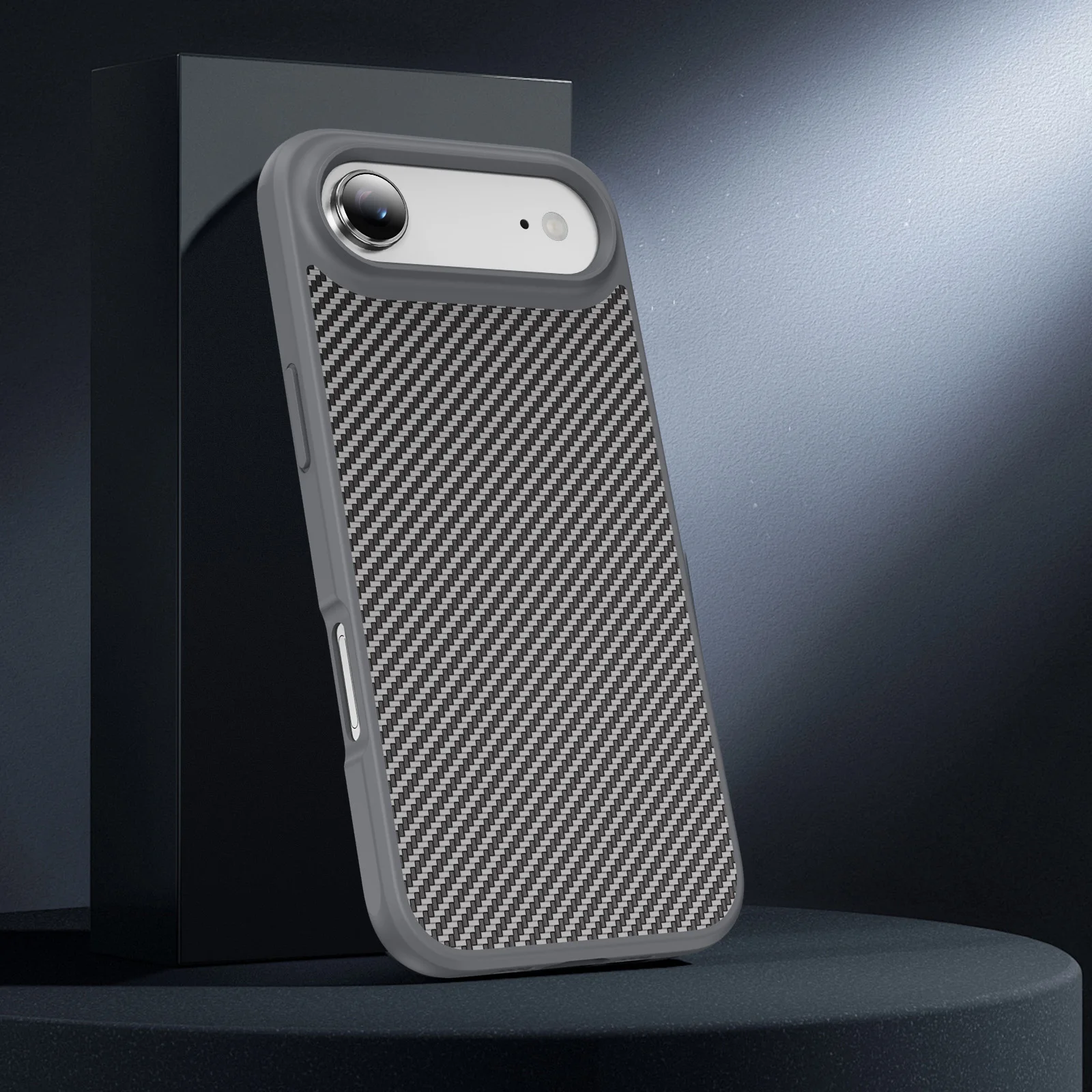 Aksesoris Ponsel Casing Anti Debu untuk Iphone 17 Air 15 16 Pro Max 14 Plus 13 Iphone17 Iphone16 Iphone15 Penutup Serat Karbon