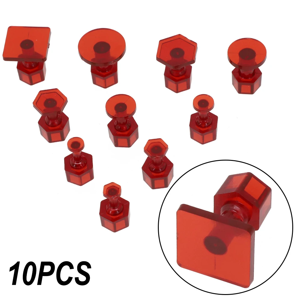 Replacement Pulling Tabs T Bar Hammer Car Accessories Glue Tabs Glue Tabs Brand New High Quality Nylon Red 10pcs