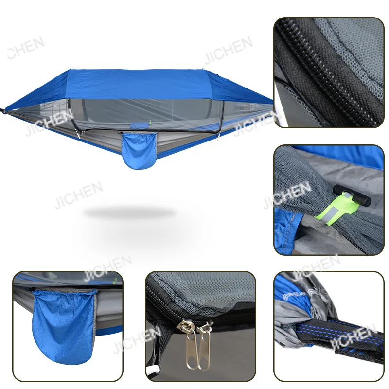 

Neu versandte Artikel Outdoor Mosquito Proof Portable Swing Outdoor Hammock Shade Wholesale 290 * 140cm
