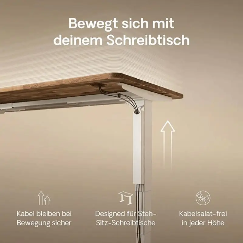 14-Zoll-Kabel-Organizer mit leistungsstarken Magneten sichert mehrere Kabel ohne Bohren von Löchern für Tische und Arbeitsplätze – Detail 8