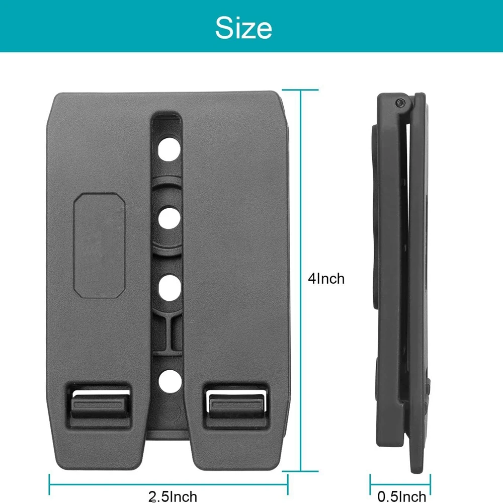 Gun Holster Molle Adapter Tactical Attachments for Vest, Belt, Gun Holsters,Magazine Pouch Heavy Duty Molle Clips Accessories view 6