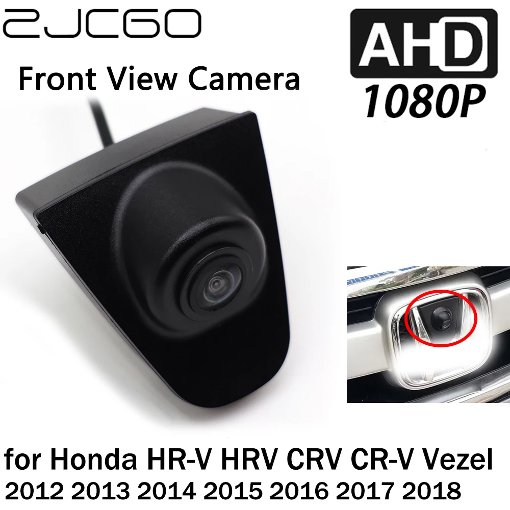 

ZJCGO Car Front View LOGO Parking Camera AHD 1080P Night Vision for Honda HR-V HRV CRV CR-V Vezel 2012 2013 2014 2015 2016 2017