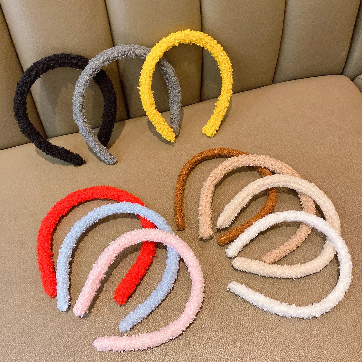 

Cute Headband for Girls Women Plush Furry Doll Decorative Headband Adorable Hair Band Hair Accessories