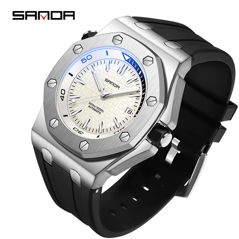 SNADA جديد 7032 ساعة كوارتز رجالية عصرية مع تقويم رياضي مقاوم للماء، ساعات كوارتز رجالية بإضاءة ليلية 2025