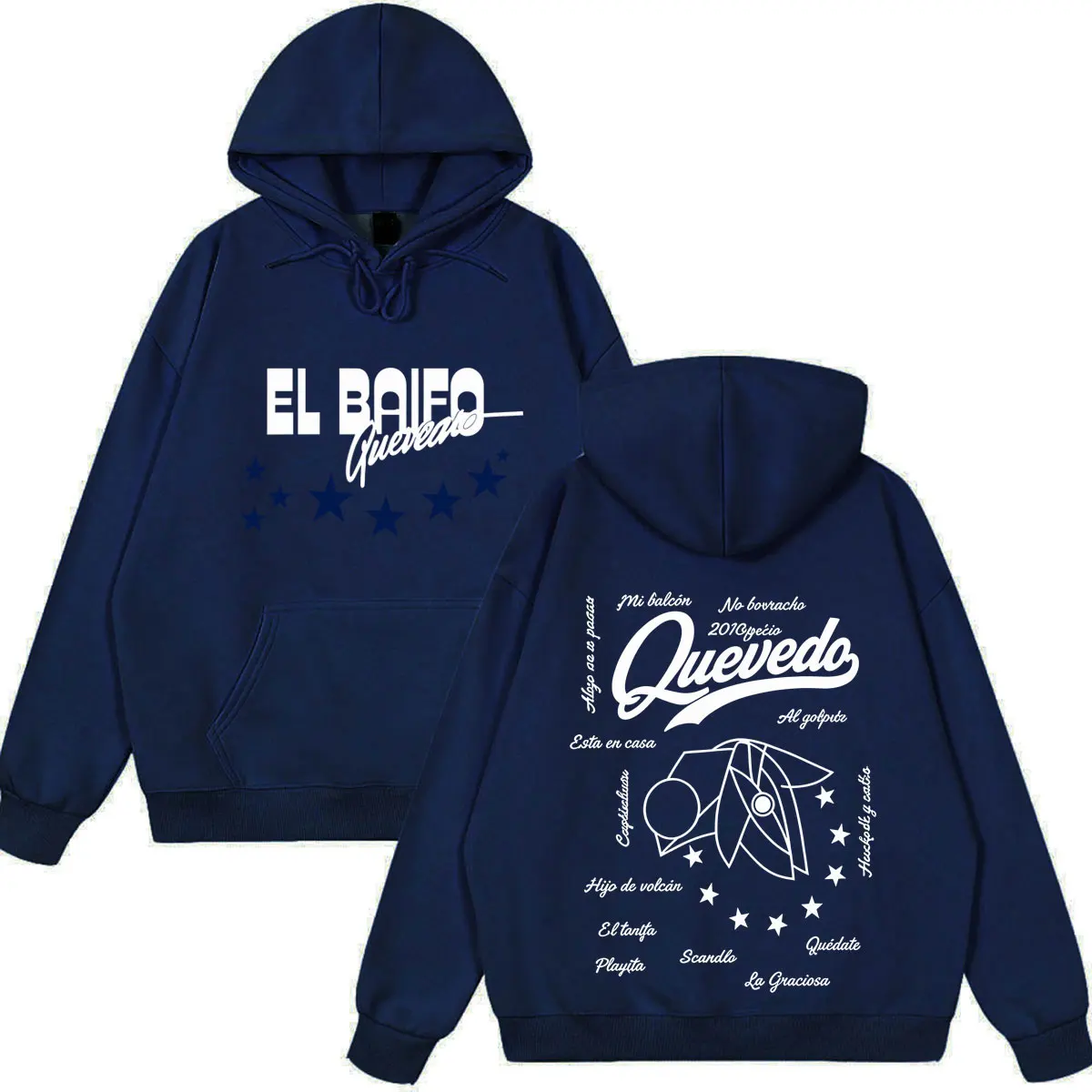 QUEVEDO EL BAIFO Album 2026 Tour Grafik-Hoodie für Herren und Damen Ästhetischer Trend-Sweatshirt Locker Lässig Vintage Übergroßer Pullover – Detail 6