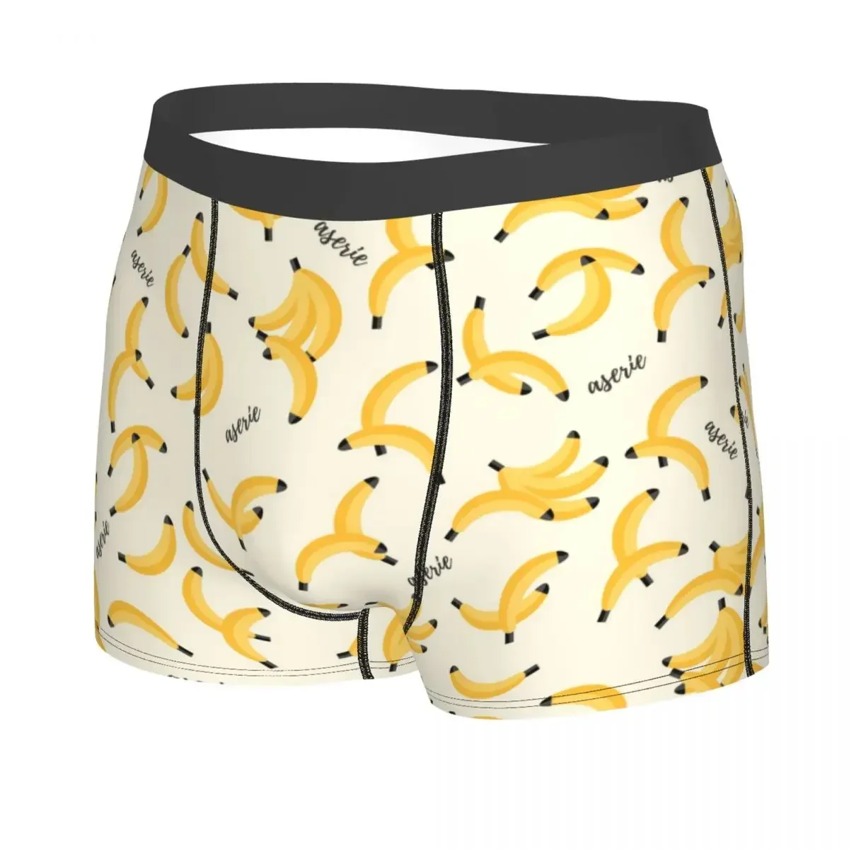 Yellow Banana Pattern Men Boxer Briefs Underwear Pattern Texture Painting Highly Breathable High Quality Sexy Shorts Gift Idea