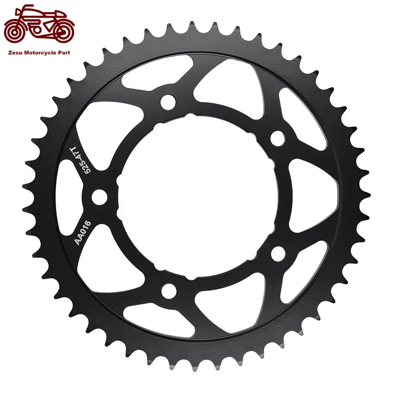 

525-47T 525 47 Tooth Motorcycle Rear Sprocket 20CrMnTi For YAMAHA 900 Nikken MXT850 2018-2020 900 Nikken GT MXT850D 2020