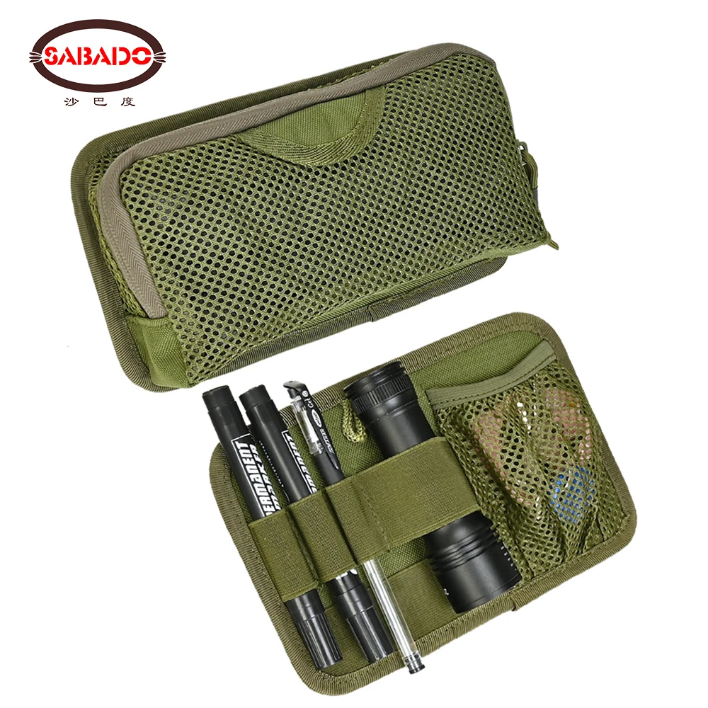 

Tactical Mesh Bag Insert Modular Panel Organizer Utility Admin Pouch Hook Fasteners Key Holder Compact Translucent Grid Pocket