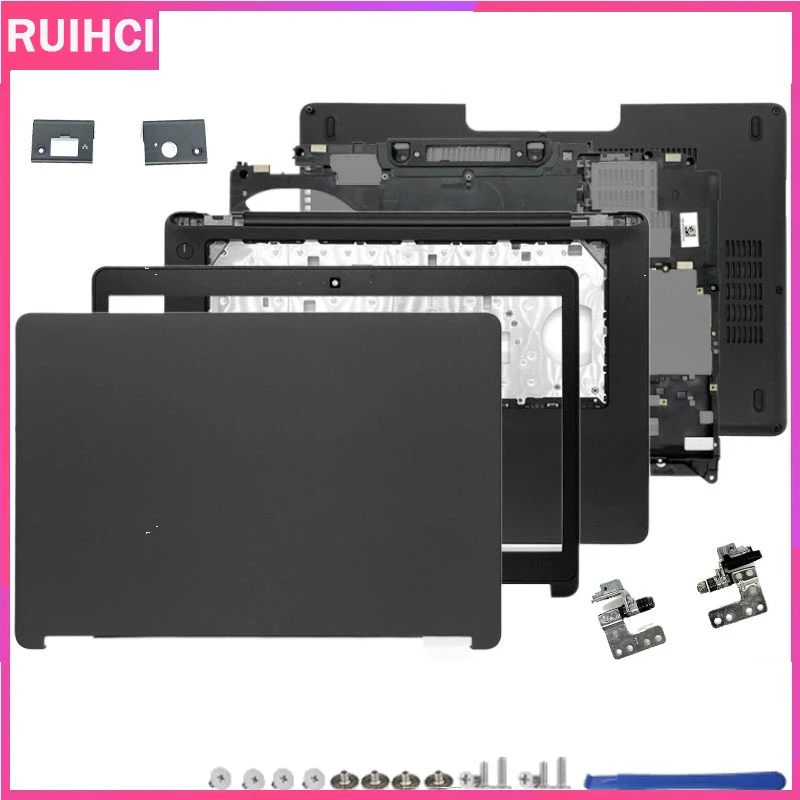 New For DELL Latitude E5470 5470 LCD Back Cover/Front Bezel/Hinges/Palmrest/Bottom Case/Hinge Cover Laptop Housing Case No Touch