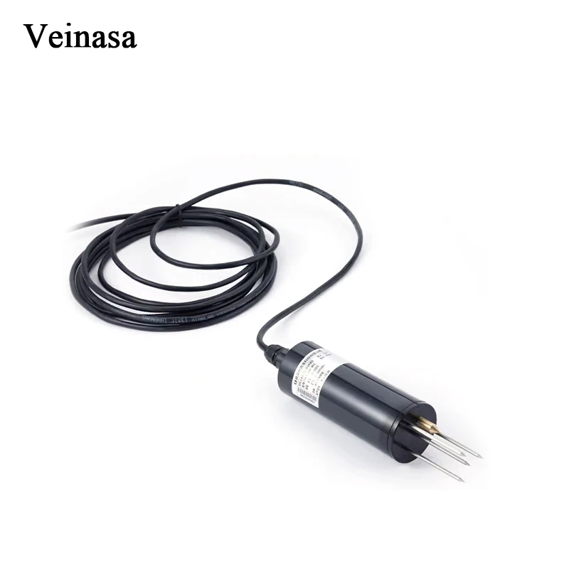 2026 Veinasa XS-TM RS485 Soil Moisture Meter Temperature Humidity Detection Buried Sensor Agriculture LCD Display ABS Material 1