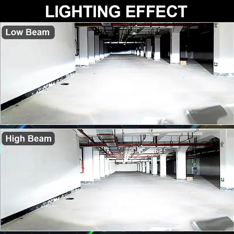 مصابيح أمامية H4 LED، أكثر إشراقاً بنسبة 600% مقاس 1:1 9003 لمبات LED، توصيل وتشغيل لمبات HB2 6500K أبيض بارد، مقاومة للماء IP68، عبوة من 2 #4