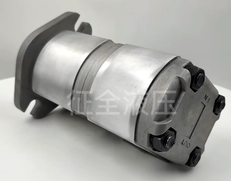 Zhengquan HGP-11A-F6/6R HGP-11A-F8/8R Double Gear Pump High Pressure Hydraulic Oil Pressure Manufacturer in Stock