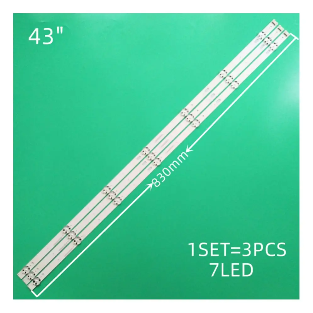 LED strip(3)For LG 43LK5100 43UJ639V 43UJ631V 43LJ5500 43UJ6300 43UJ634V 43LJ624V 43LJ510V 43LJ541V 43LJ5150 43LH515V 43LJ614V