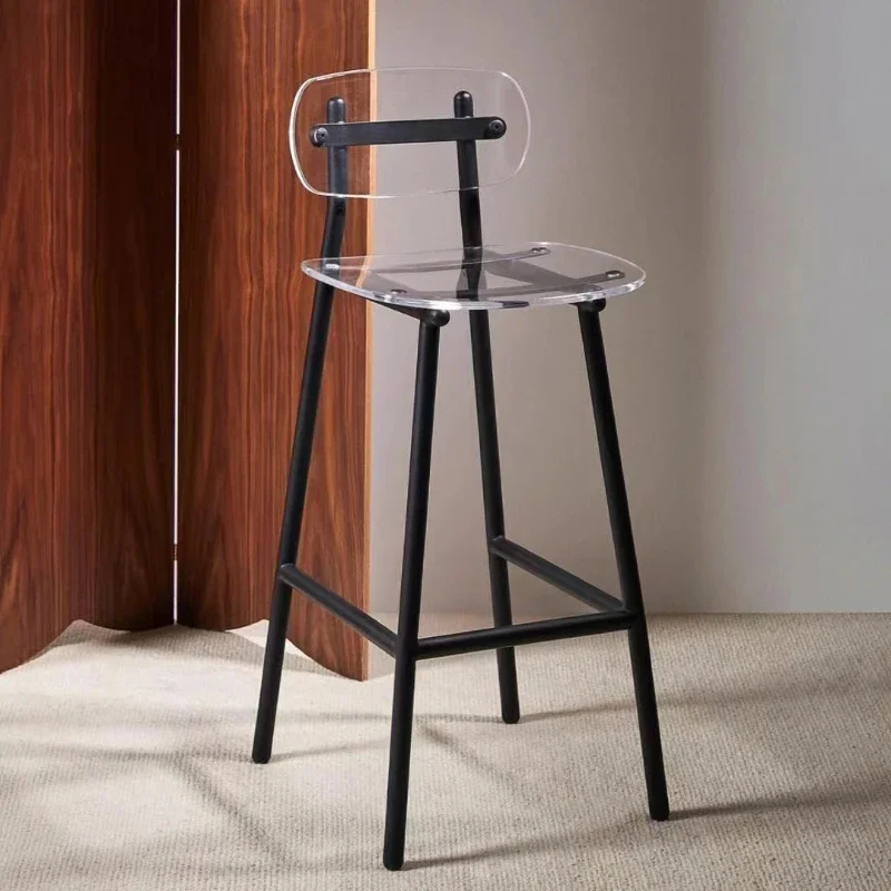 Коммерческие прозрачные барные стулья, табуреты, дизайн для приема, макияж, эргономичная островная спинка, мебель Sillas Altas Para Barra