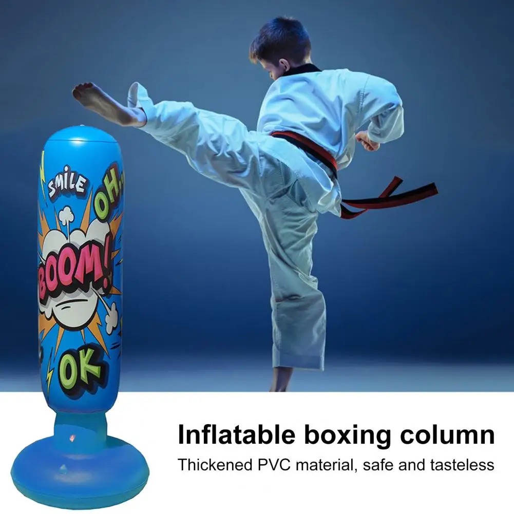 Kids Inflatable Punching Bag Vibrant Color PVC Waterproof Karate High-Quality Children Punching Bag Boxing Equipment