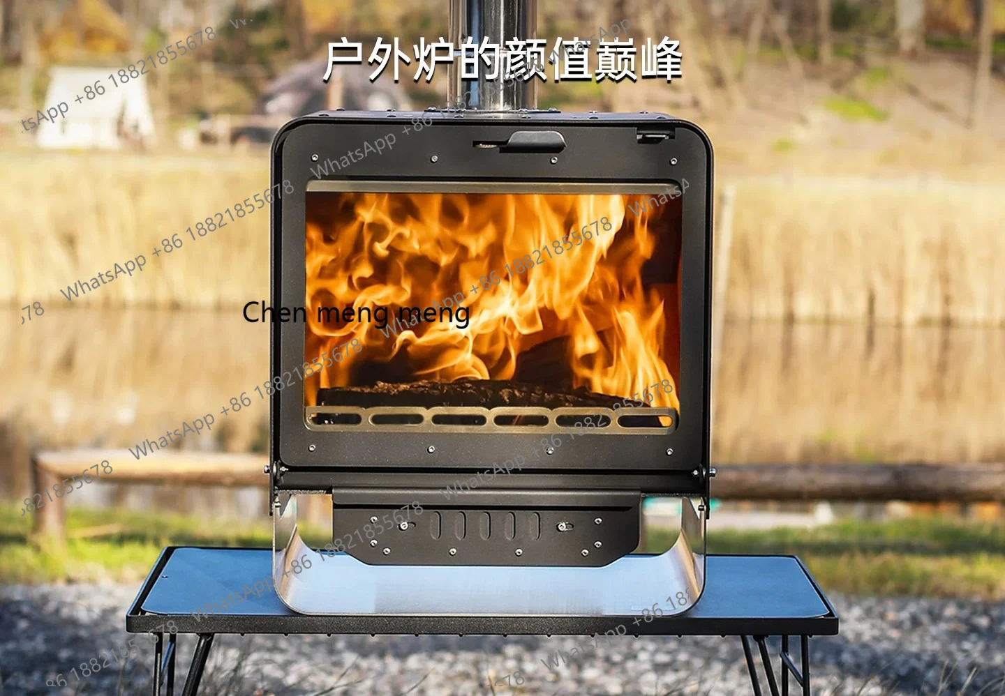 

Stainless steel portable outdoor tea heating stove, picnic, camping stove CHL07