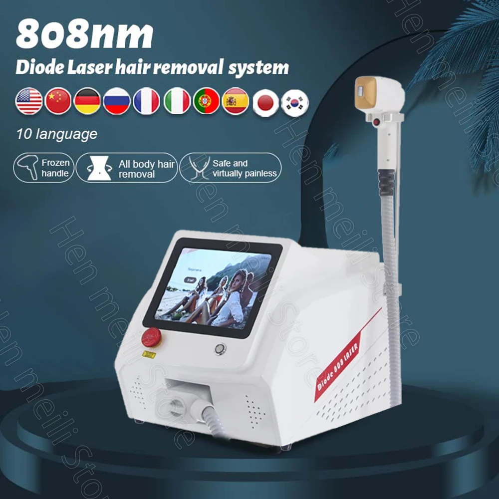 

2024 Best 3000W Ice Platinum 808nm Diode Laser Hair Removal Machine Epilator 755 808 1064 Painless 3 Waves