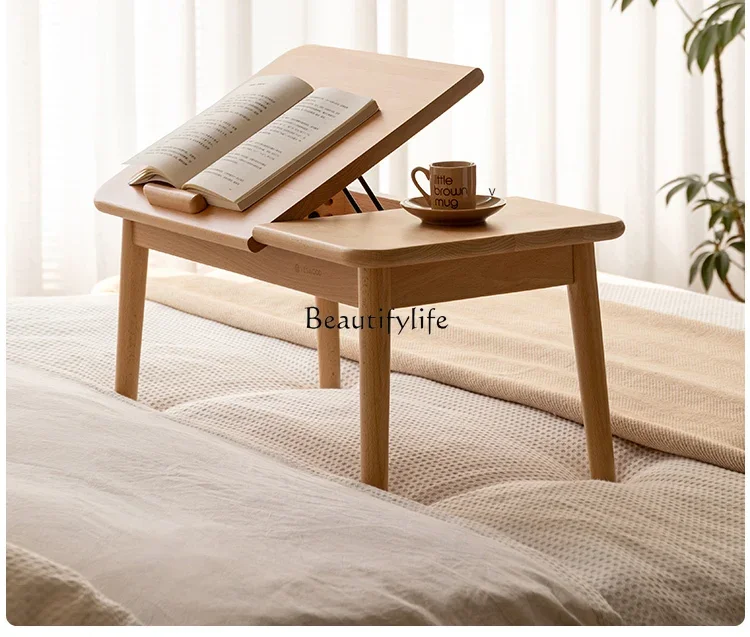 Solid wood bay window table modern simple living room coffee table household