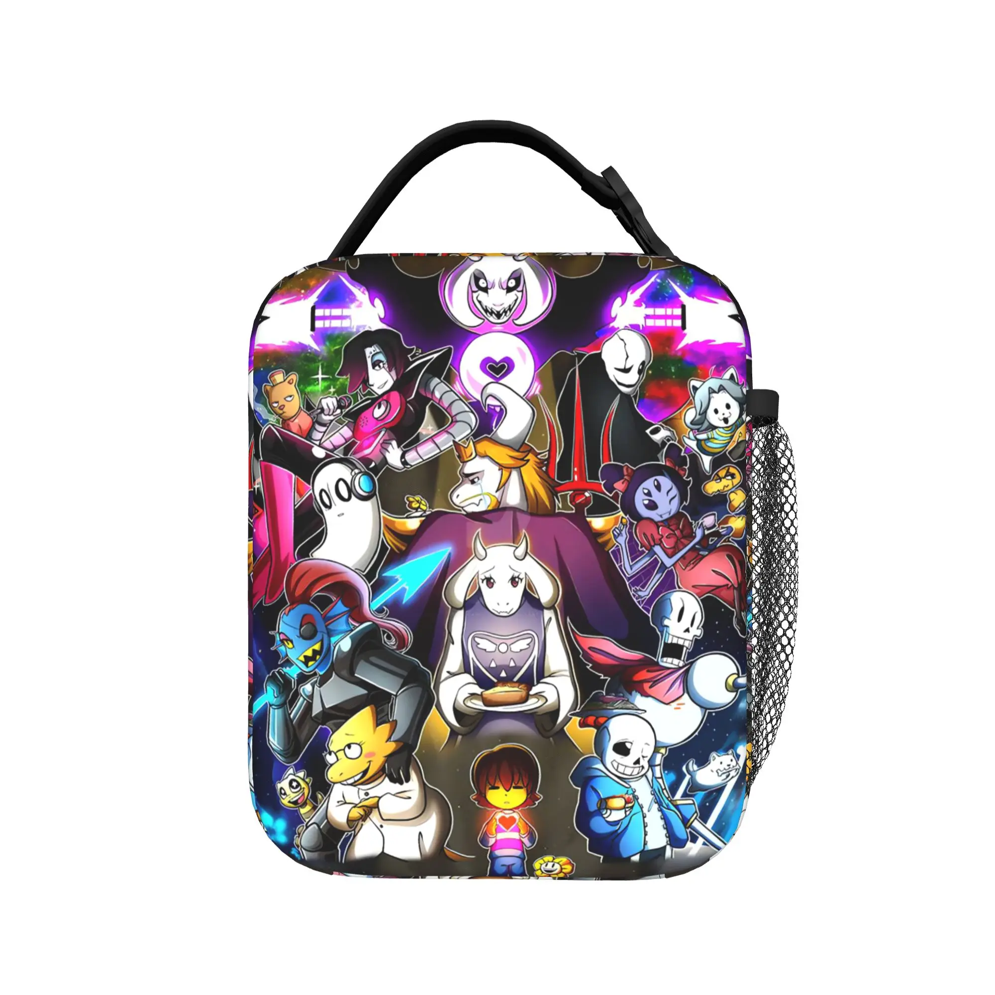 Trendy Popular Undertale Lunch Bag  Funny Lunch Box For Women Picnic Portable Cooler Bag Oxford Print Tote Food Bags