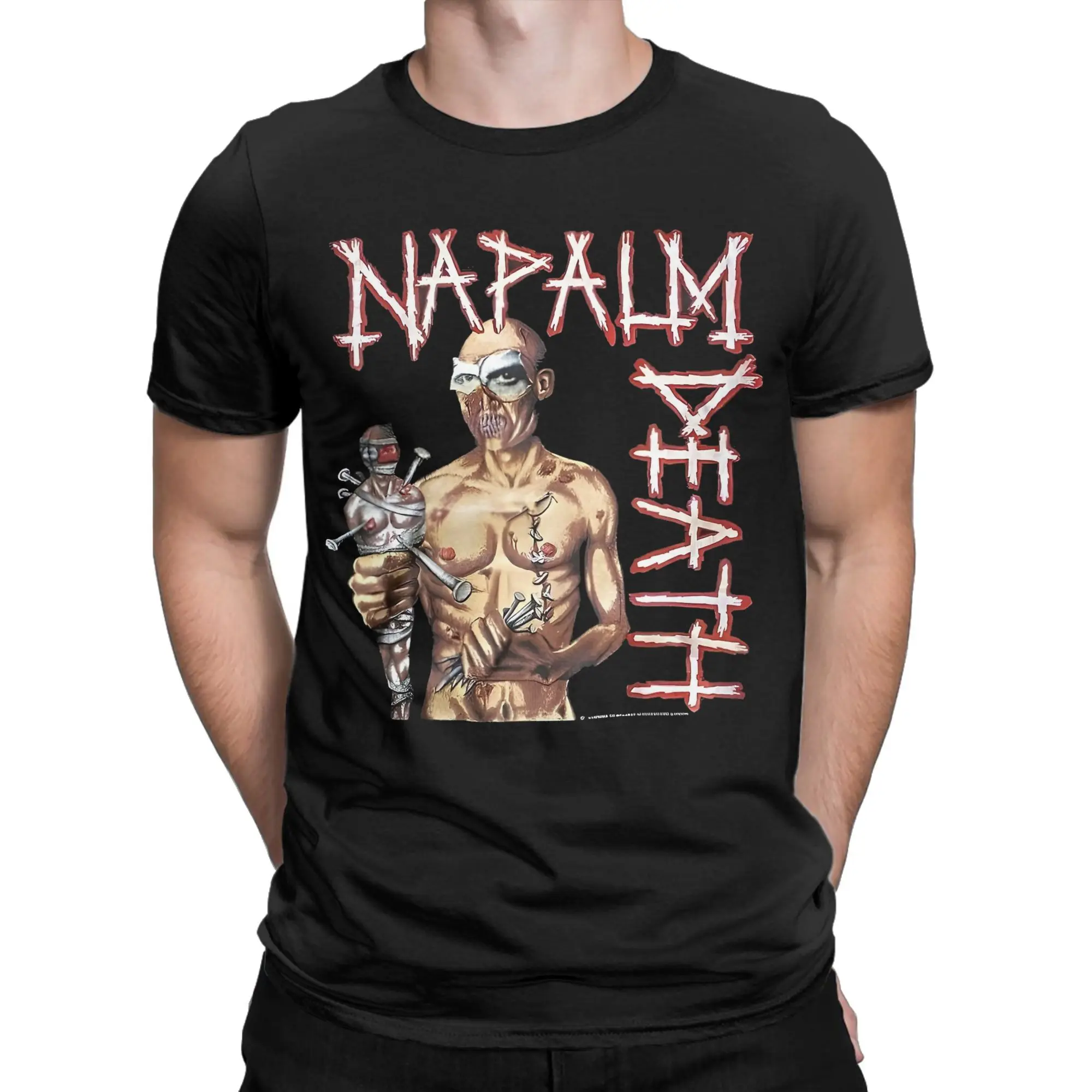 

Napalm Death Utopia Banished T Shirts for Men Pure Cotton Awesome T-Shirts O Neck Tees Short Sleeve Clothes Big Size
