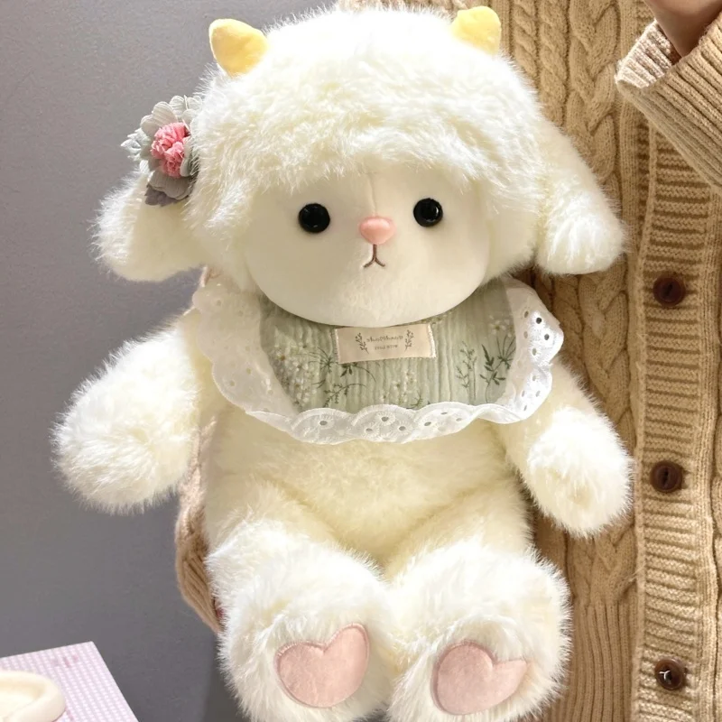 Muñeco de oso de peluche, juguete suave para niñas, almohada para dormir, regalo de cumpleaños, muñeco de oveja adorable, Animal relleno, juguete de peluche