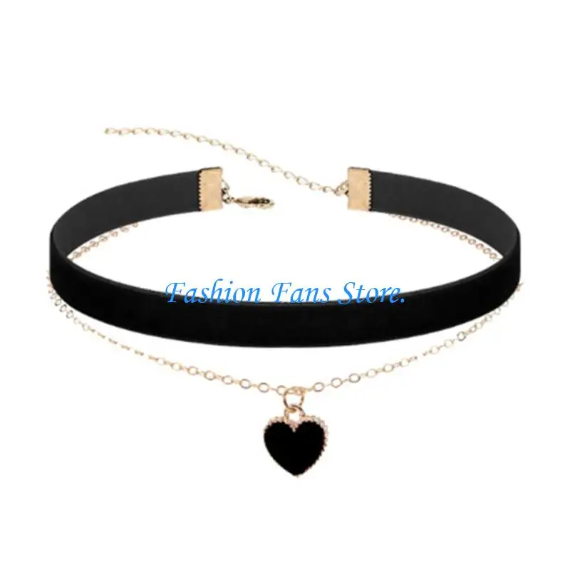  Allergy Resistant Black Textile Necklace Pair With 30cm+5cm Chain Sturdy Material For Sensitive Skin Care
