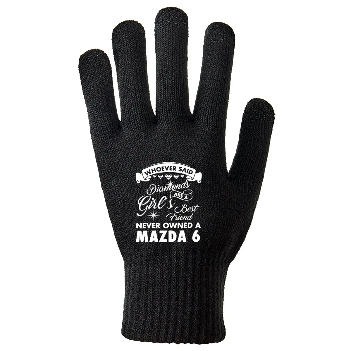 

Mazda's Love Car Brand Graphic Vibe Мужчины Женщины Уличные морозостойкие перчатки Теплые противоскользящие