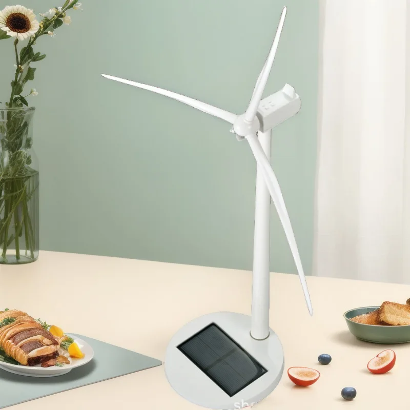 Металлическая модель солнечной ветряной мельницы, орнамент новой энергии, подарок