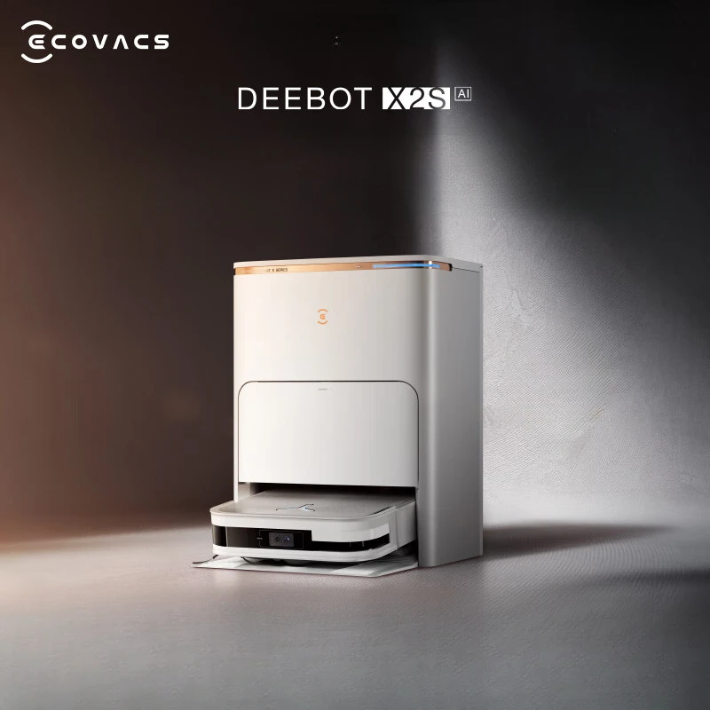 

Ecovacs Deebot X2S Vacuum Claener Robot Mop 11500Pa Suction 15mm Lift Omni Station Hot Water Mop Washing Self-Emptying x2s