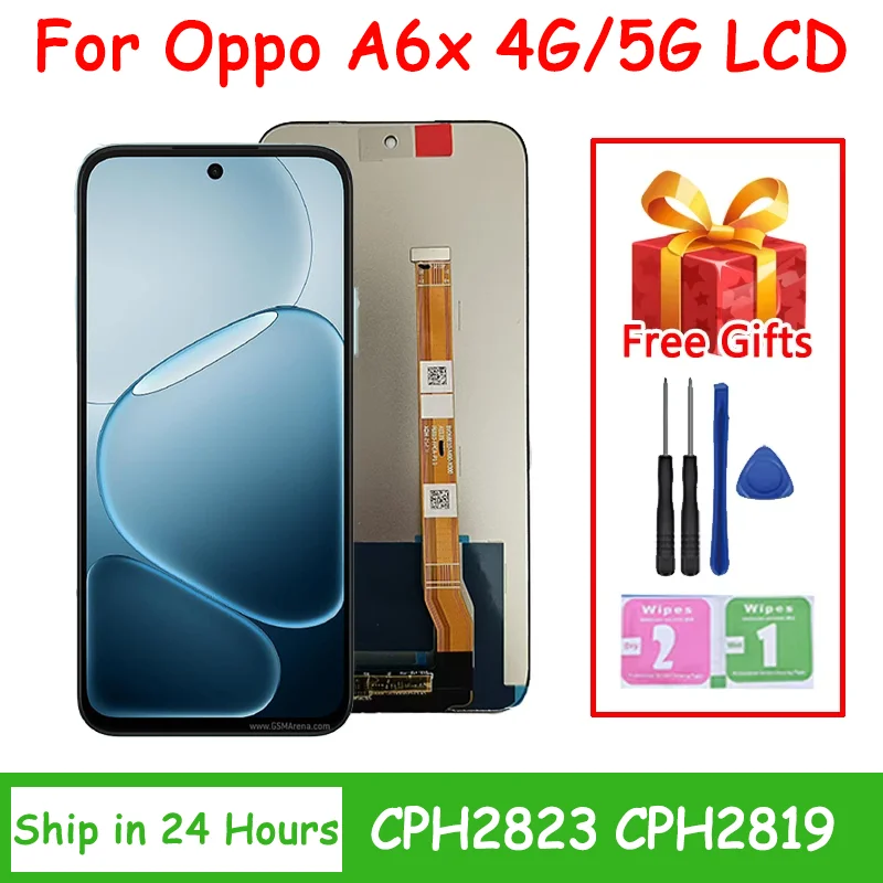 Wysokiej jakości wyświetlacz LCD 6,75 cala do Oppo A6X 4G CPH2819 z ekranem dotykowym i digitizerem, zamiennik do OPPO A6x 5G LCD CPH2823