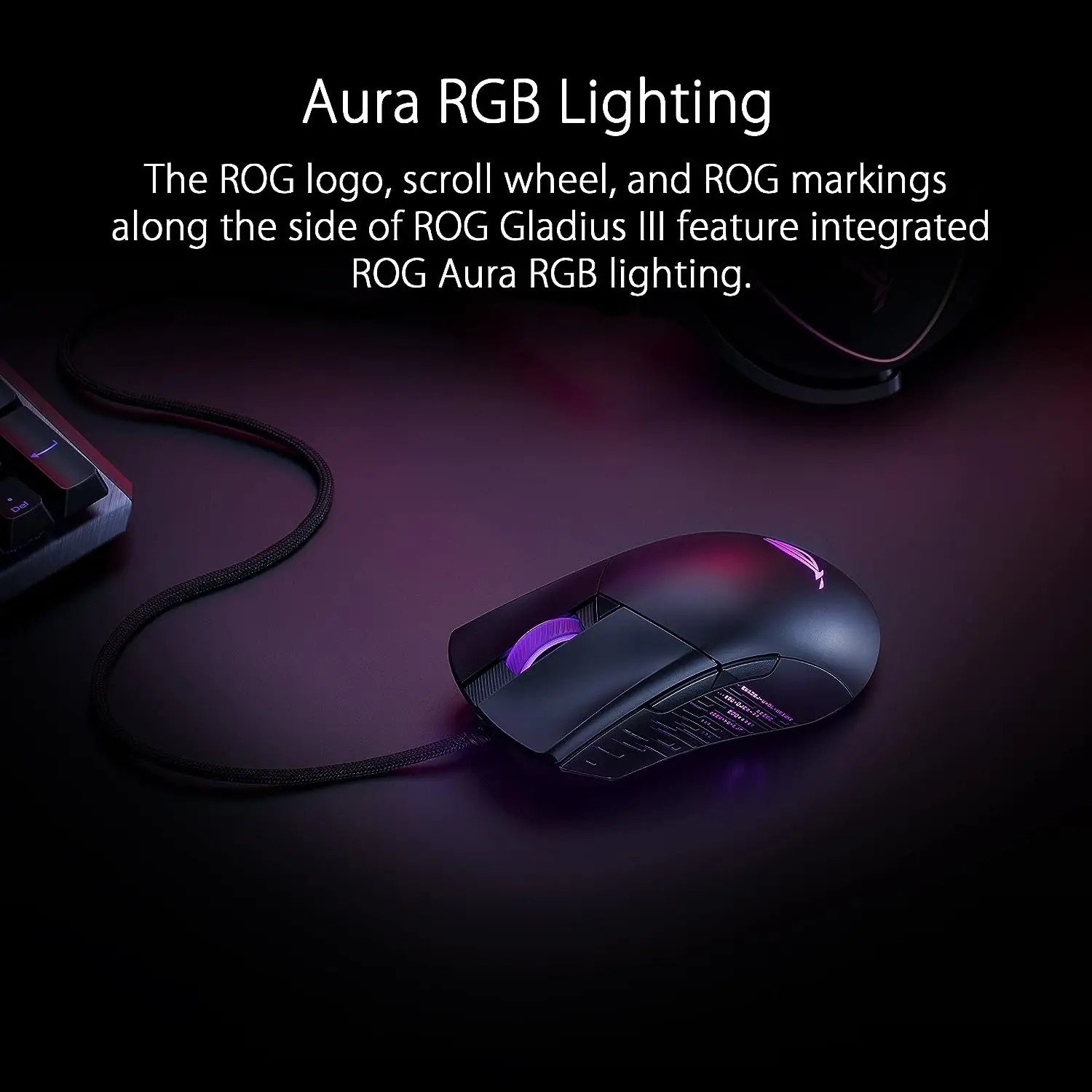 Imagem -04 - Rato para Jogos Asus Rog-gladius Iii Sensor Óptico 19k 19000 Dpi Botões Programáveis Iluminação Rgb