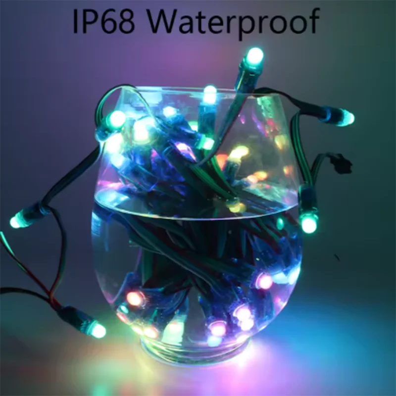 2025 nuovo WS2811 DC5V 12mm Pixel LED a colori Luci della stringa IP68 Impermeabile RGB Modulo LED indirizzabile digitale Luce 50 pezzi