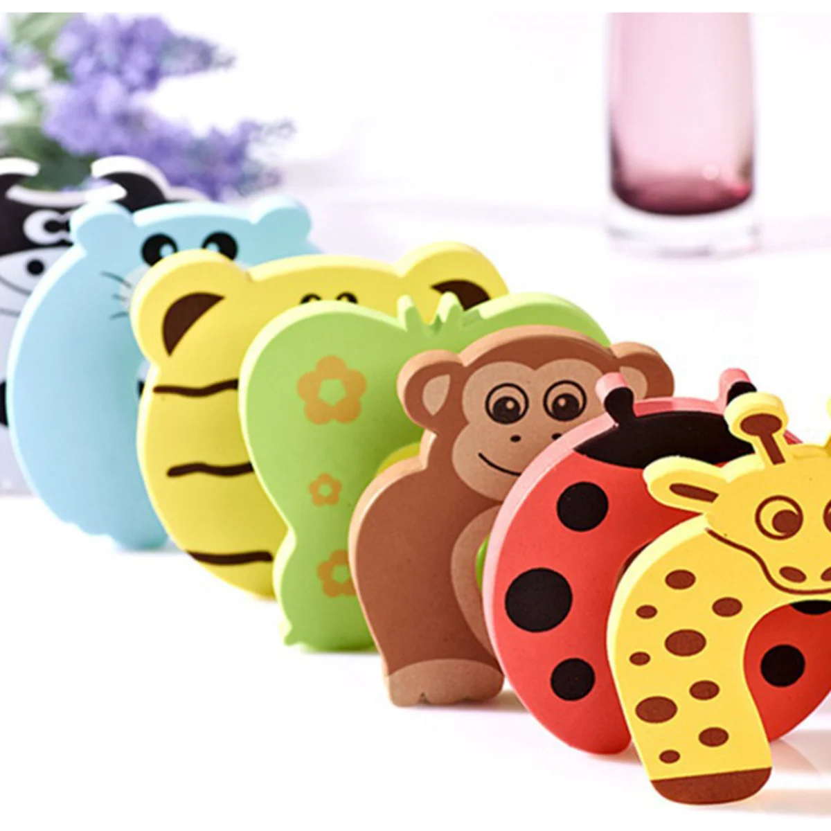 

1Pcs Door Stopper for Kids Safety Finger Pinch Protection Cartoon Animal Door Security Card Child Hand Guard Cushion Clipper